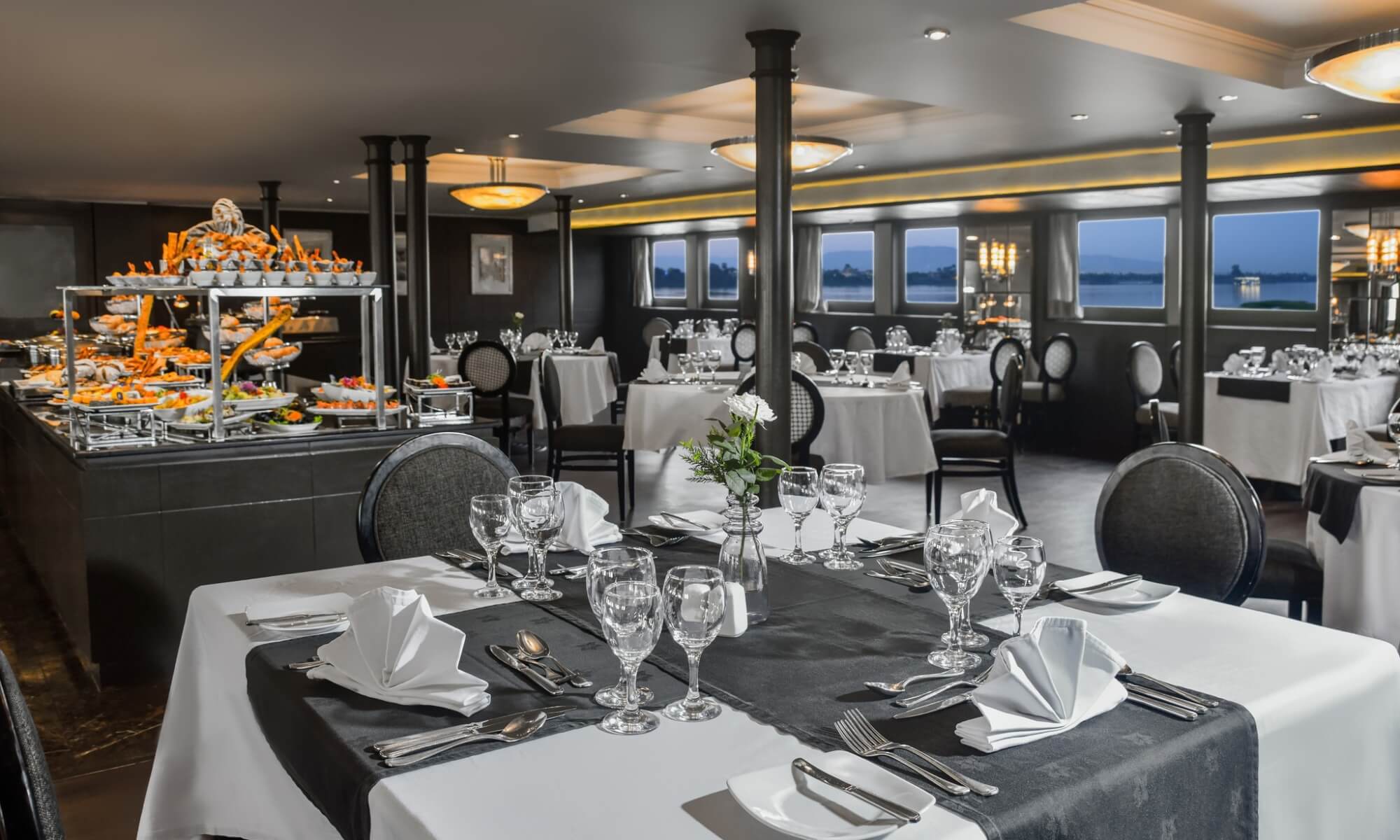 Cruise ship interior and facilities