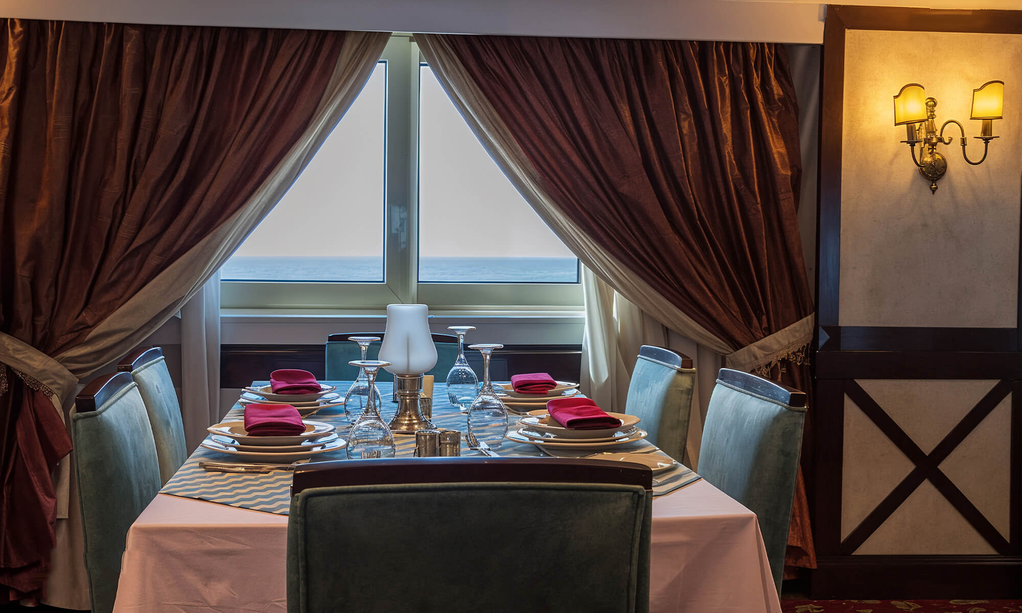 Cruise ship interior and facilities