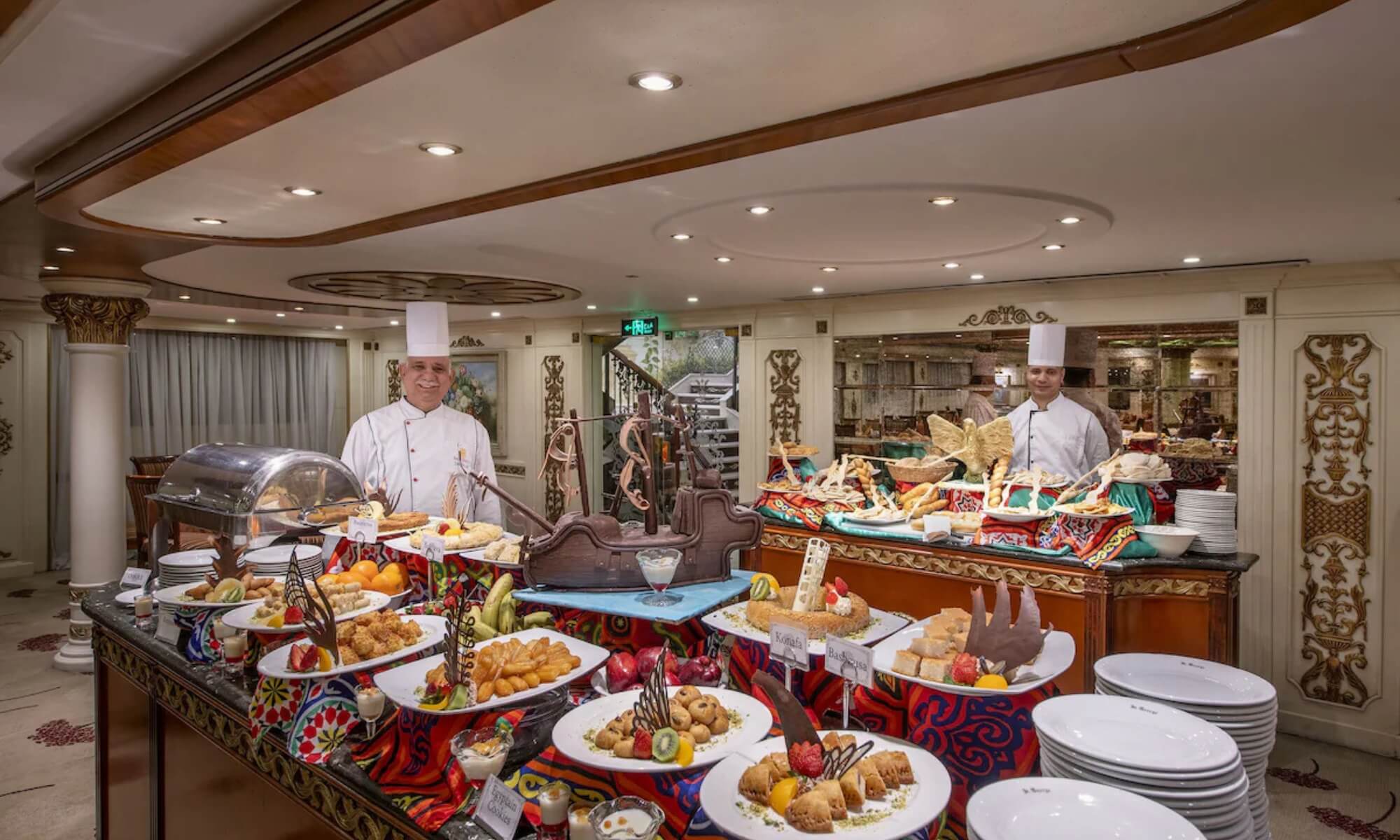 Cruise ship interior and facilities