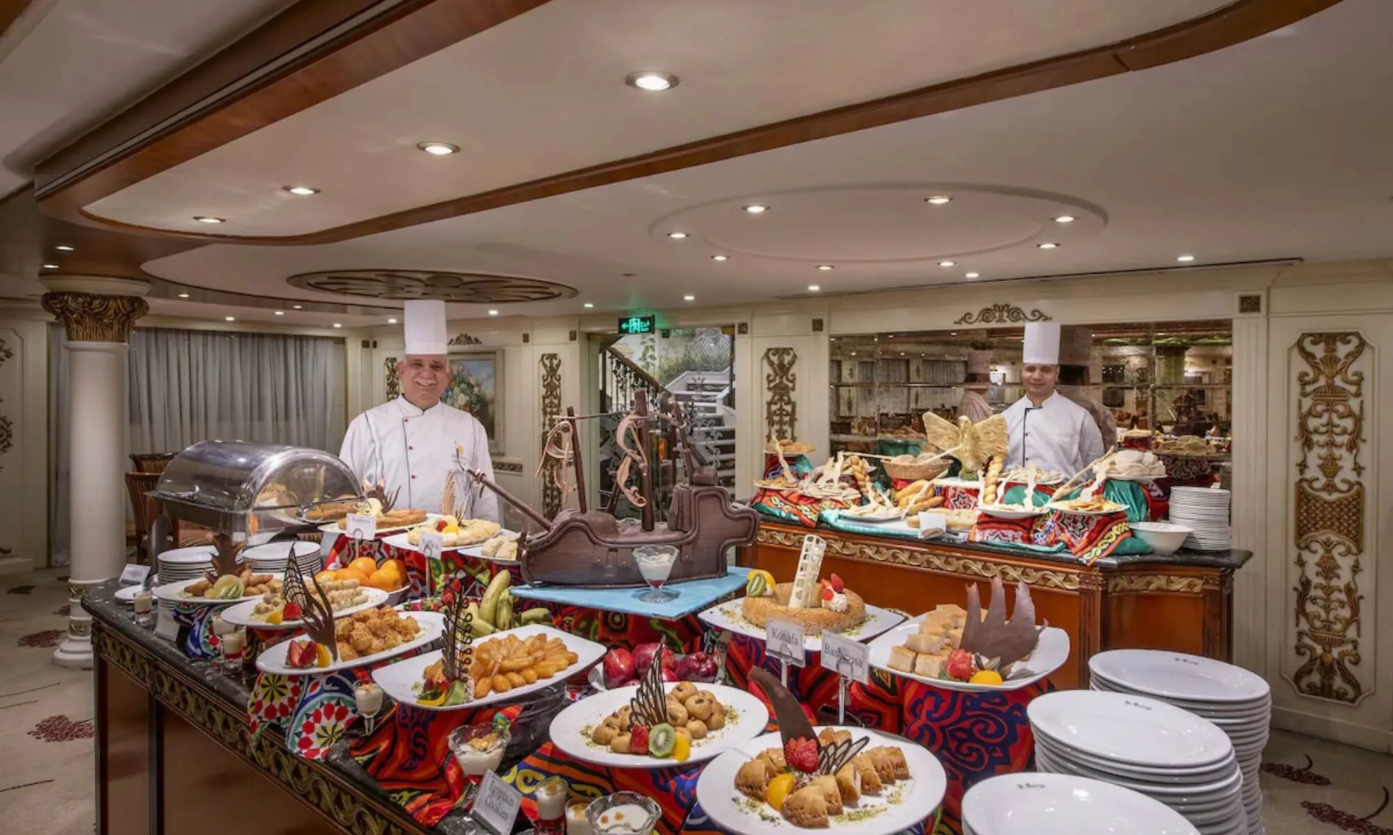 Cruise ship interior and facilities