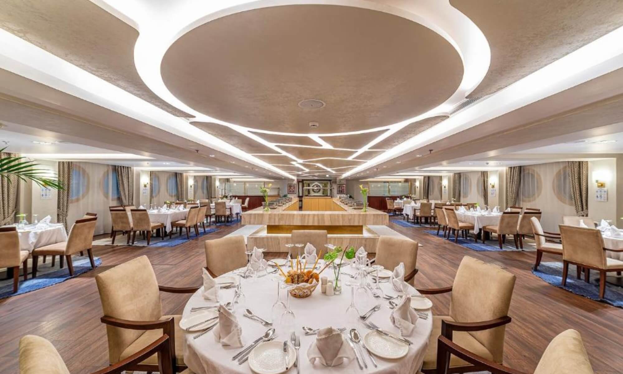 Cruise ship interior and facilities
