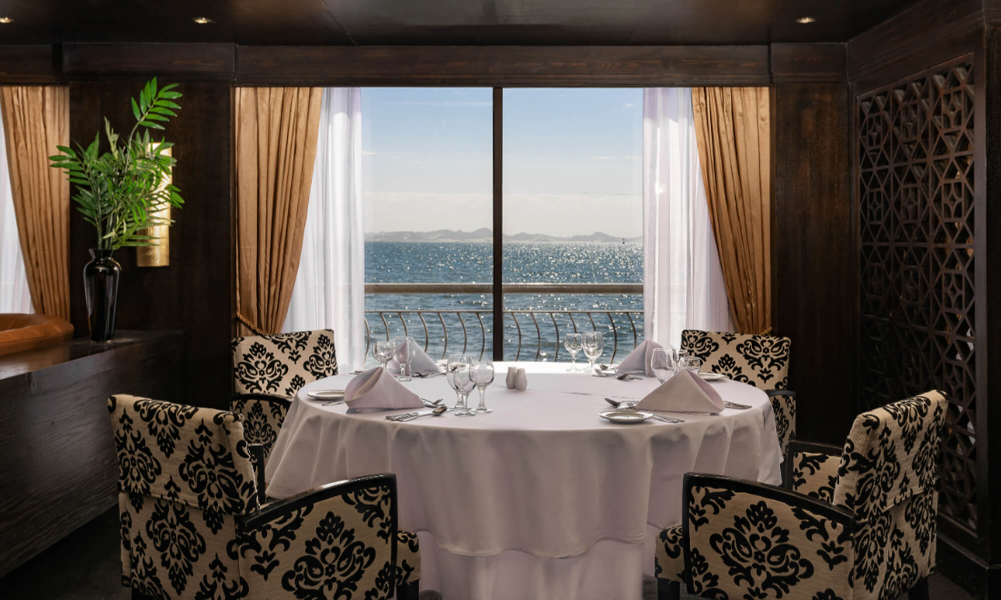 Cruise ship interior and facilities