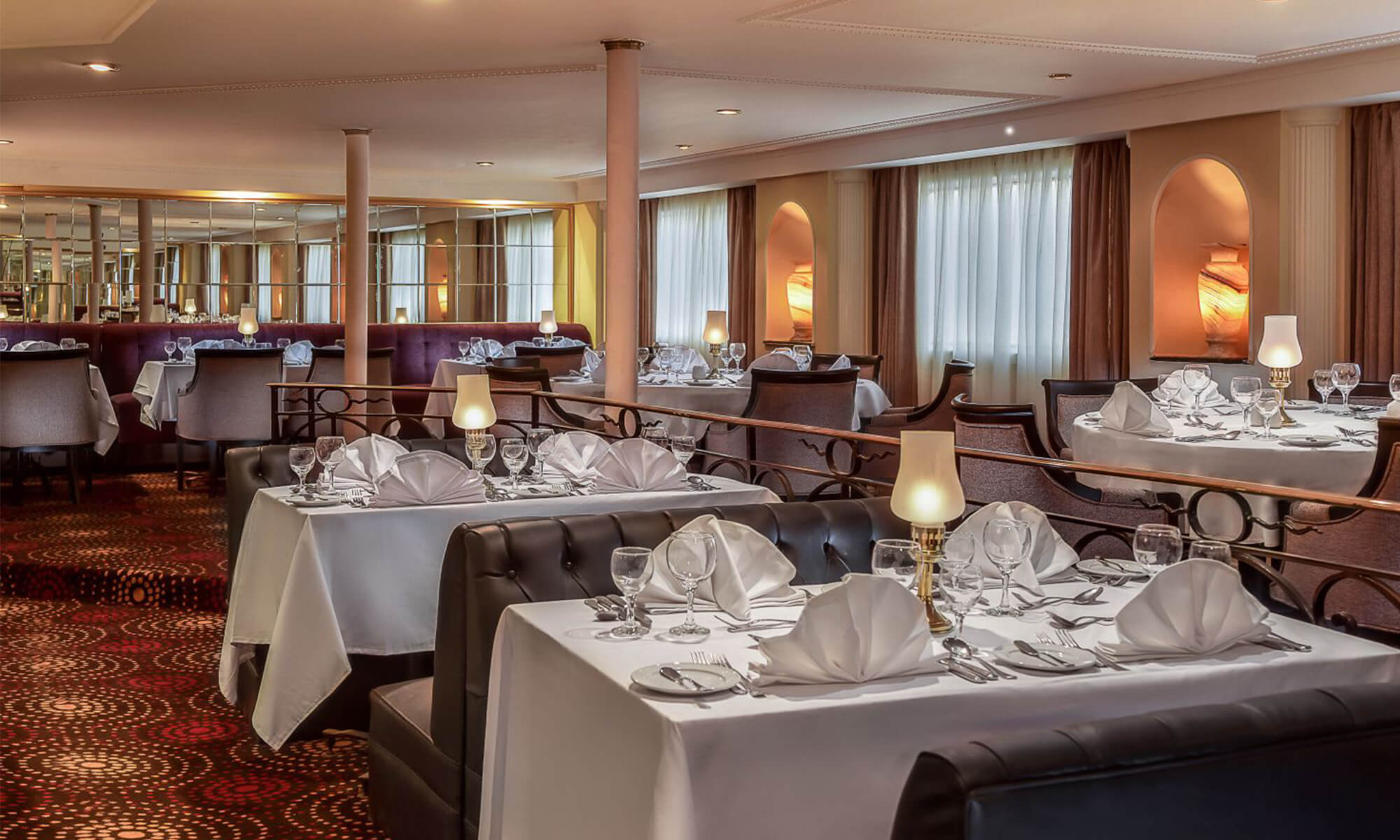 Cruise ship interior and facilities