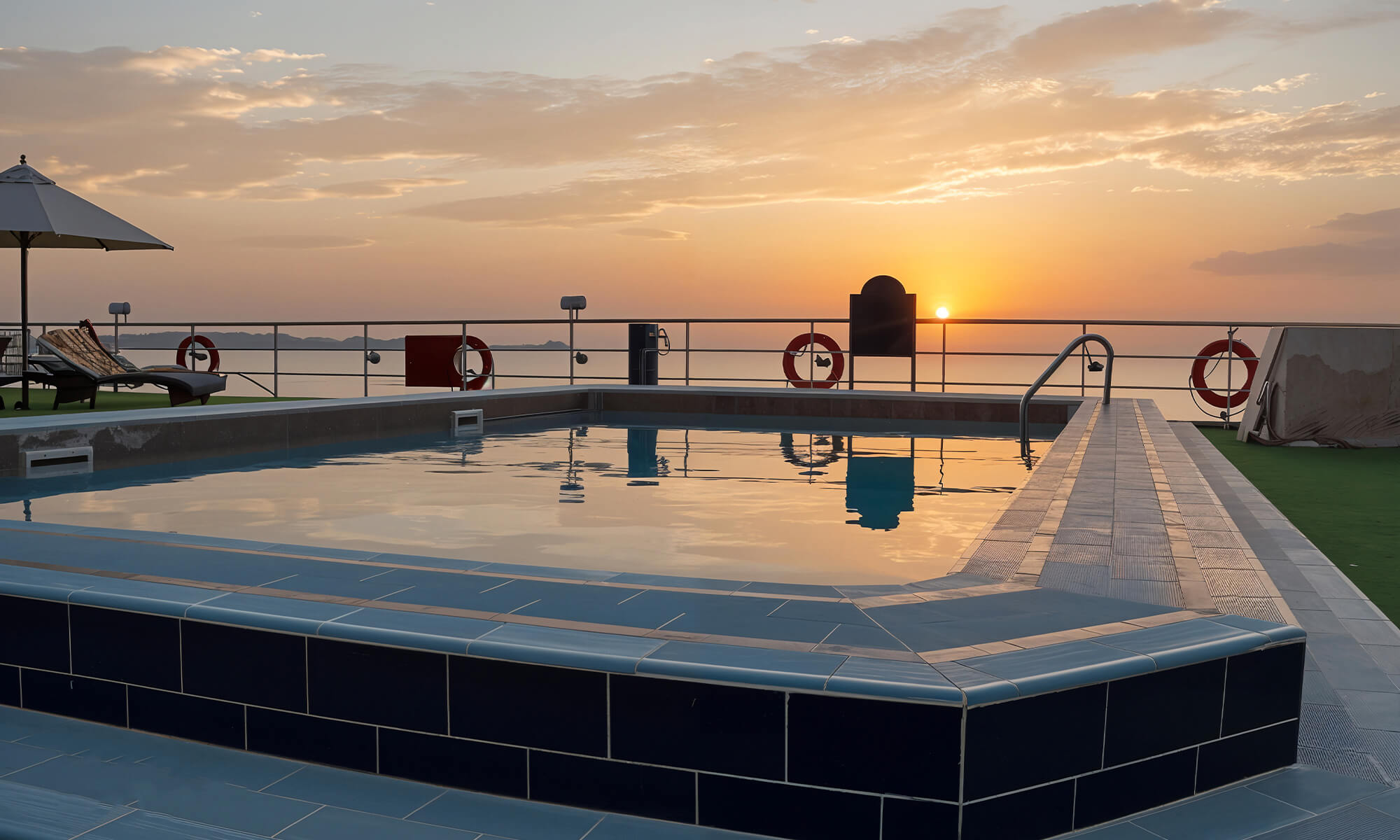 Cruise ship interior and facilities