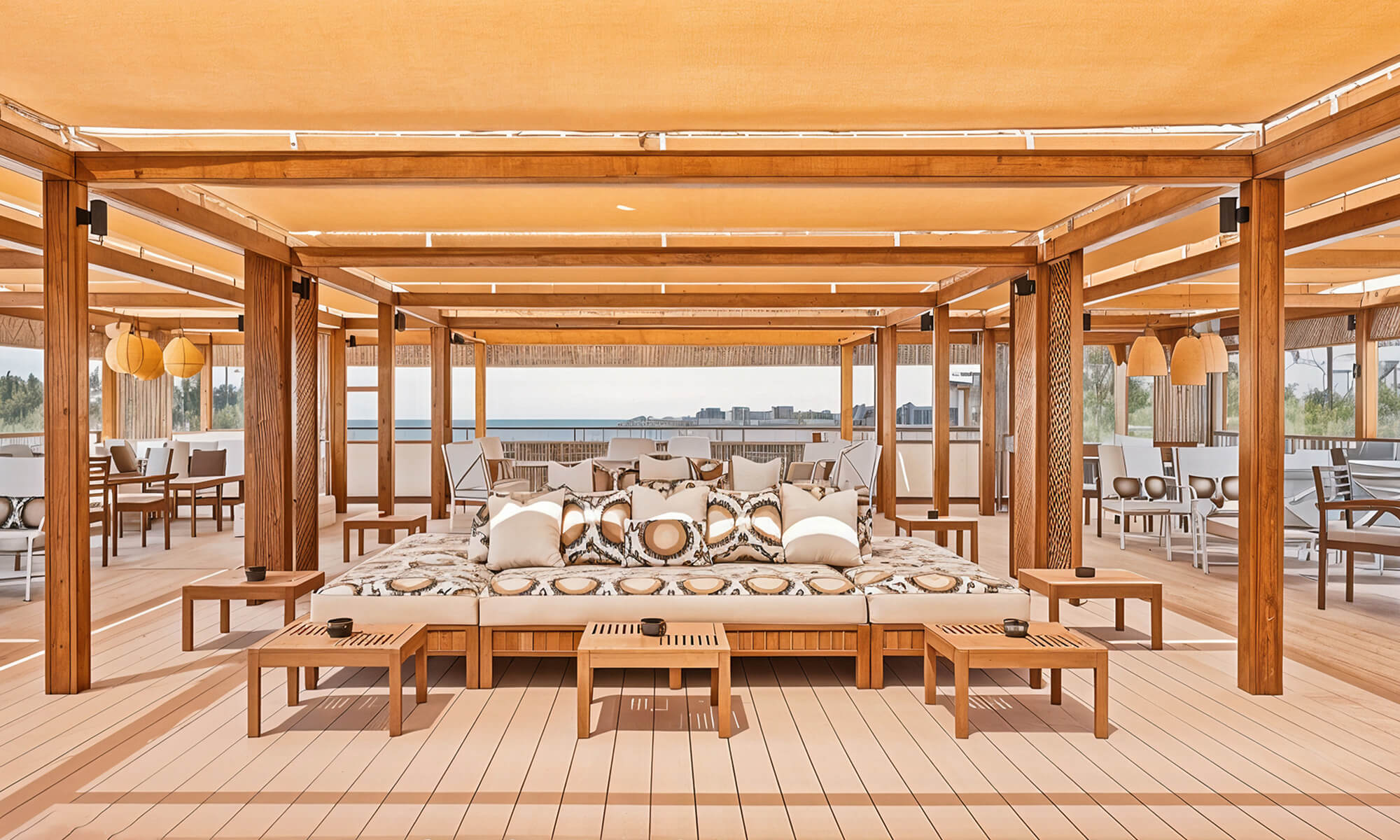 Cruise ship interior and facilities