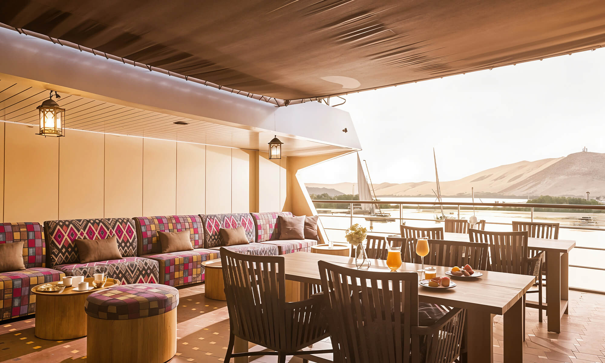 Cruise ship interior and facilities