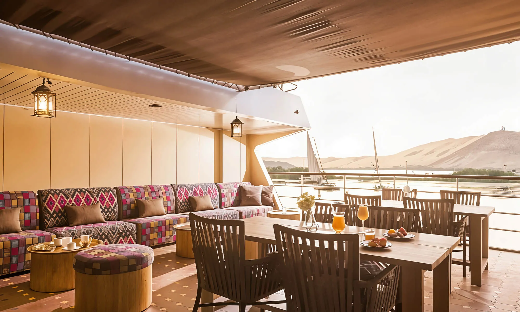 Cruise ship interior and facilities