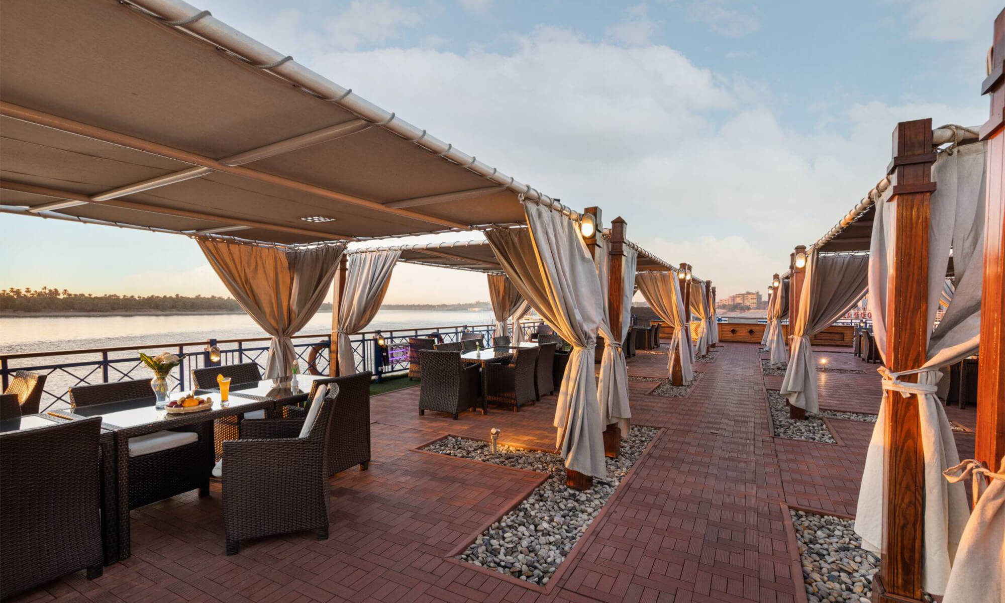 Cruise ship interior and facilities