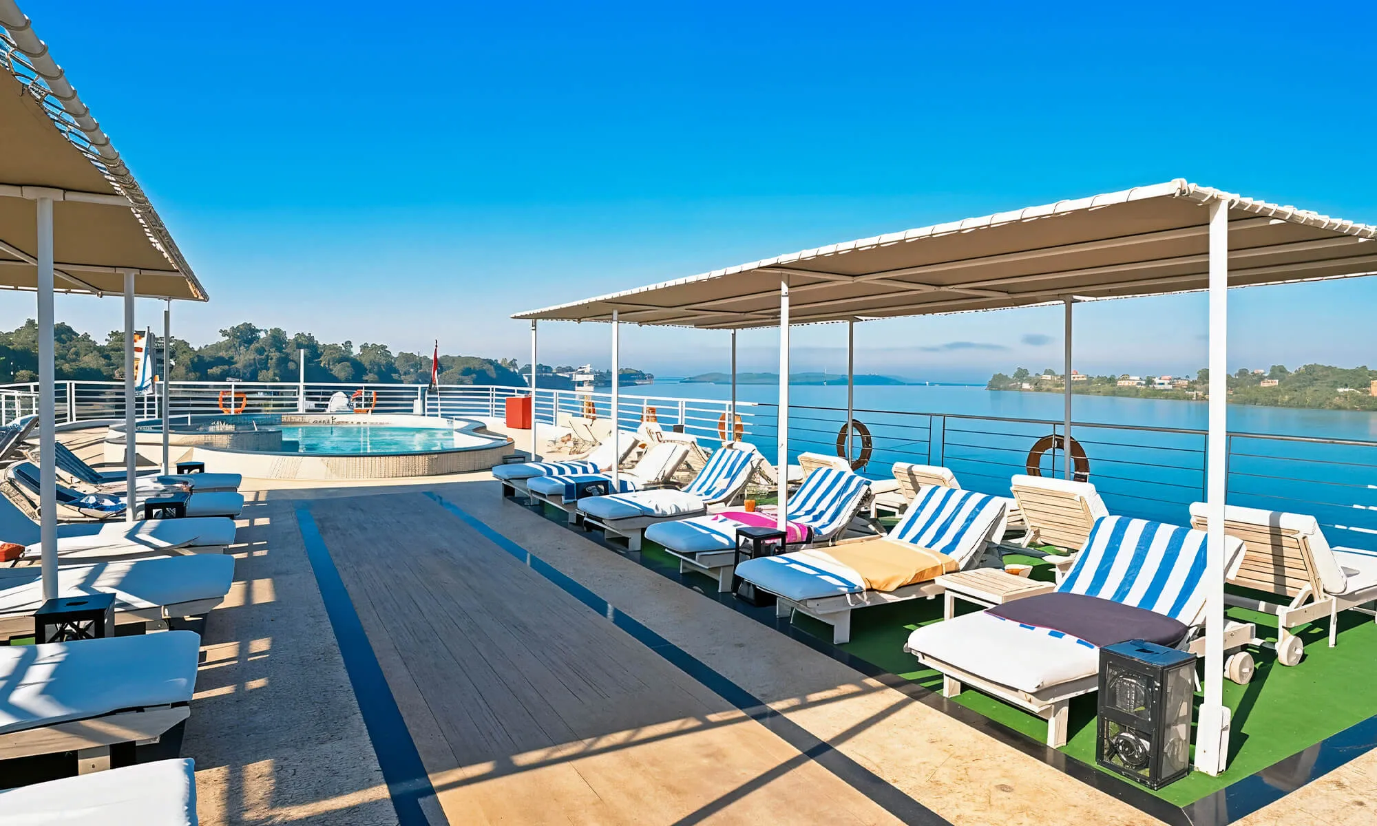 Cruise ship interior and facilities