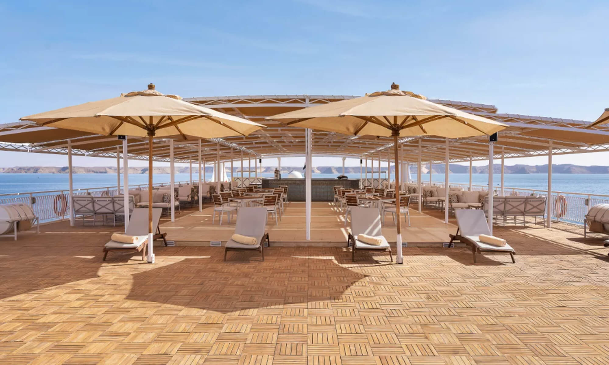 Cruise ship interior and facilities