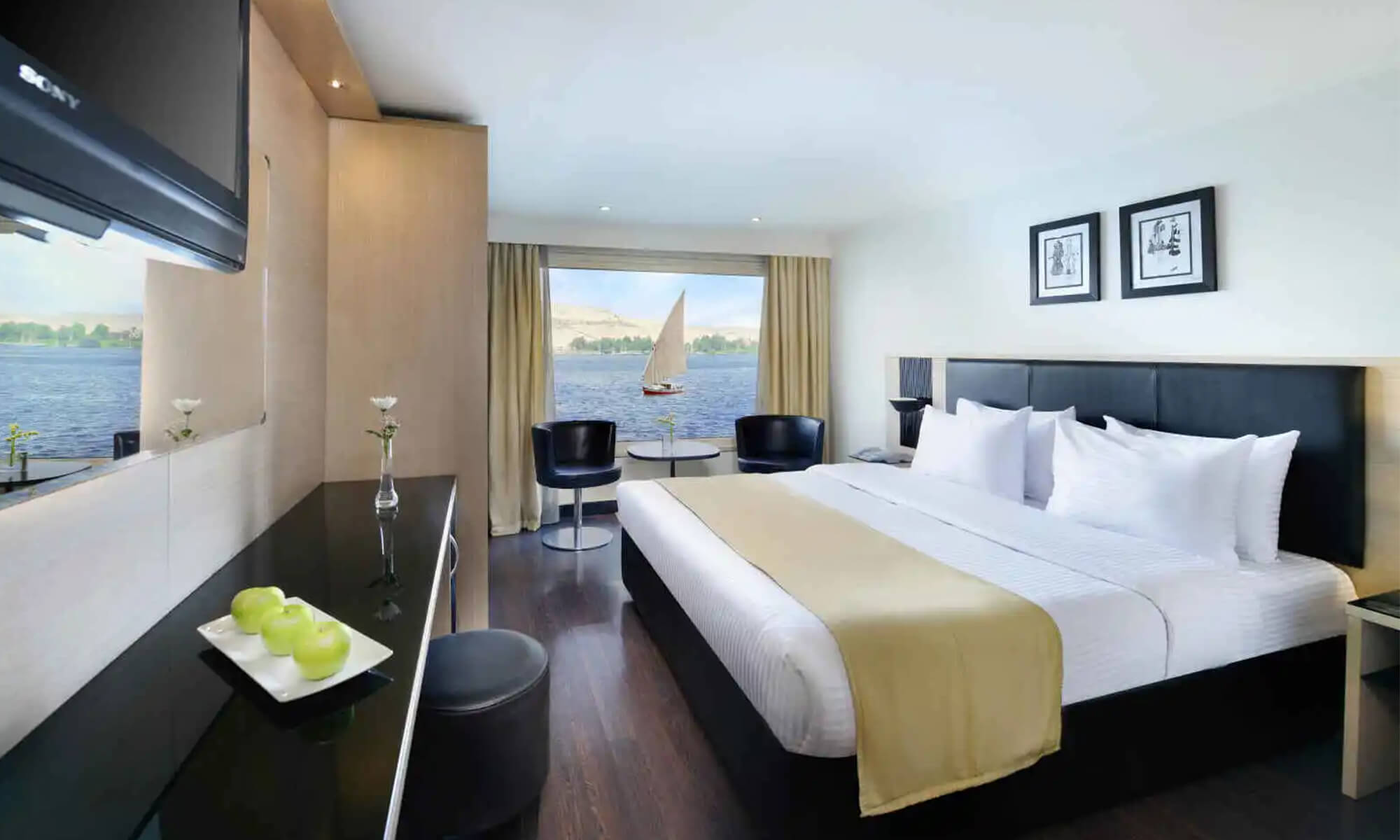 Cruise ship interior and facilities