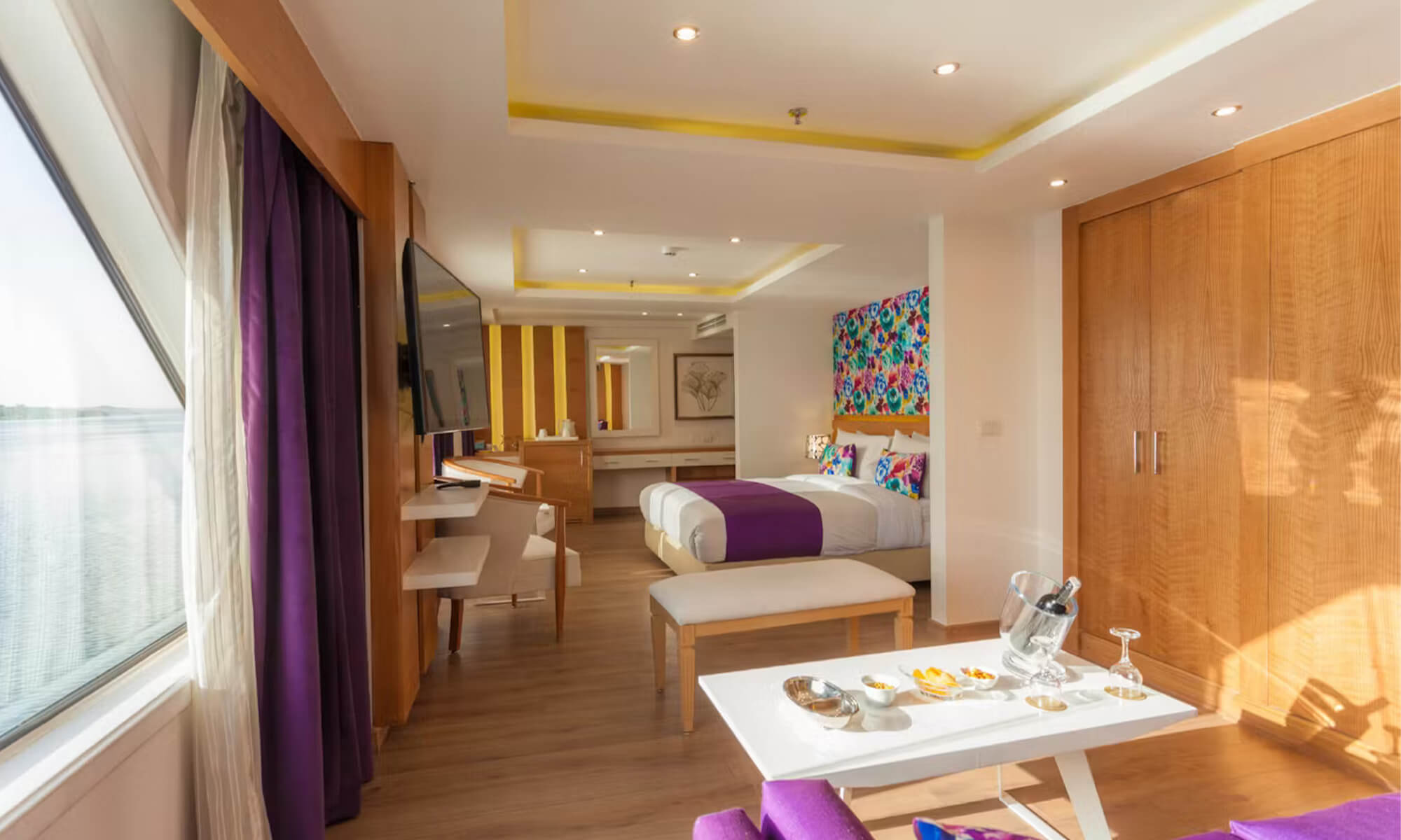 Cruise ship interior and facilities