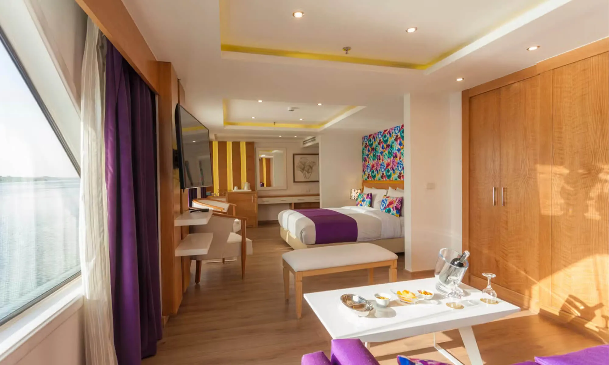 Cruise ship interior and facilities