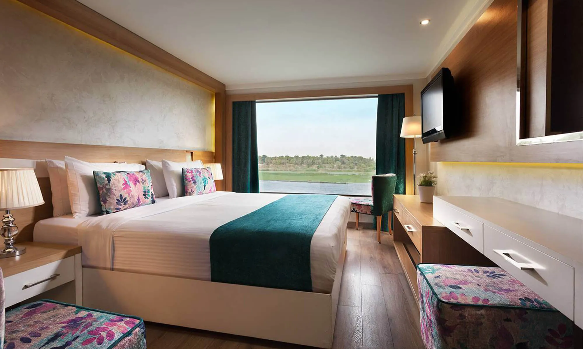 Cruise ship interior and facilities