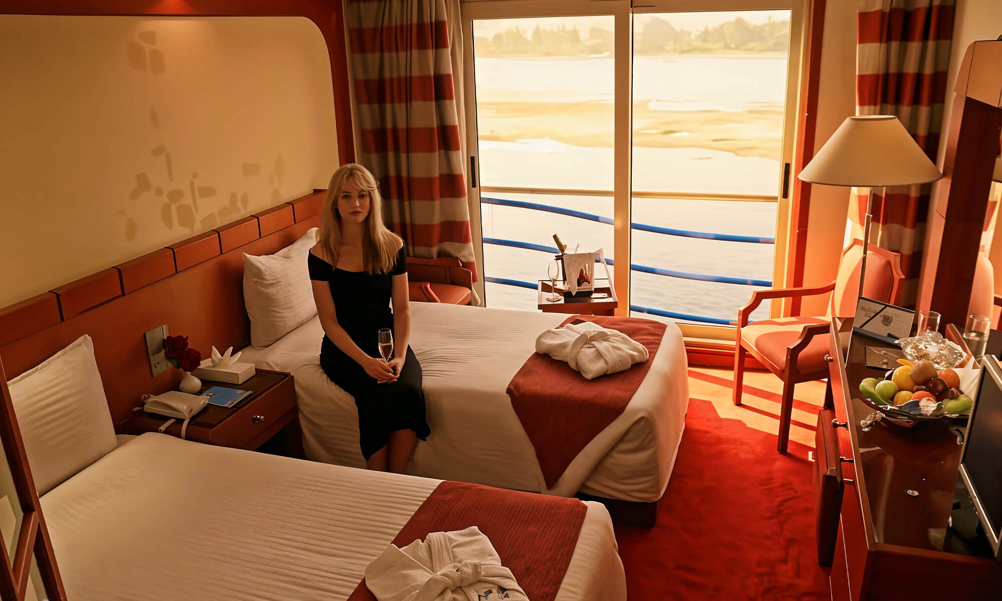 Cruise ship interior and facilities
