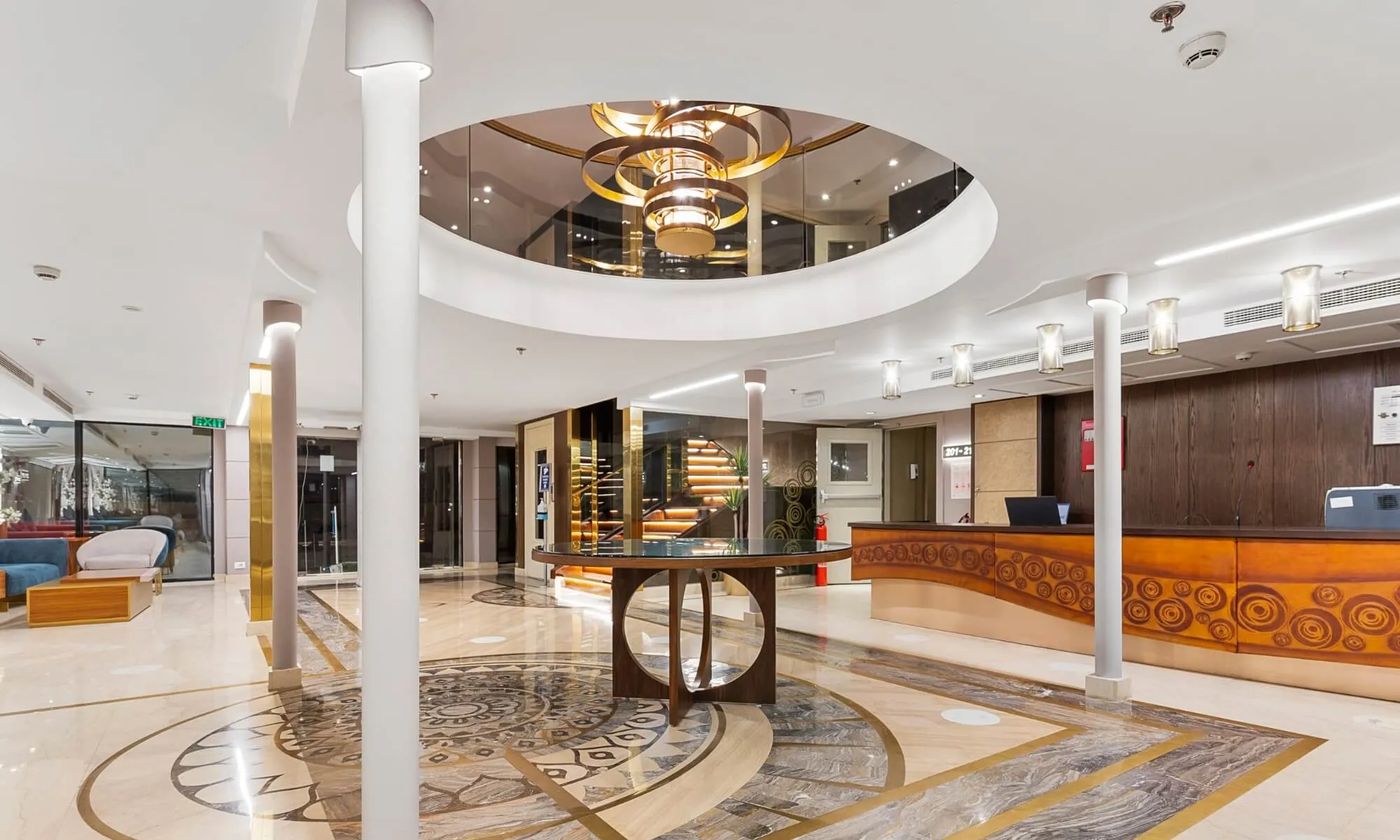 Cruise ship interior and facilities