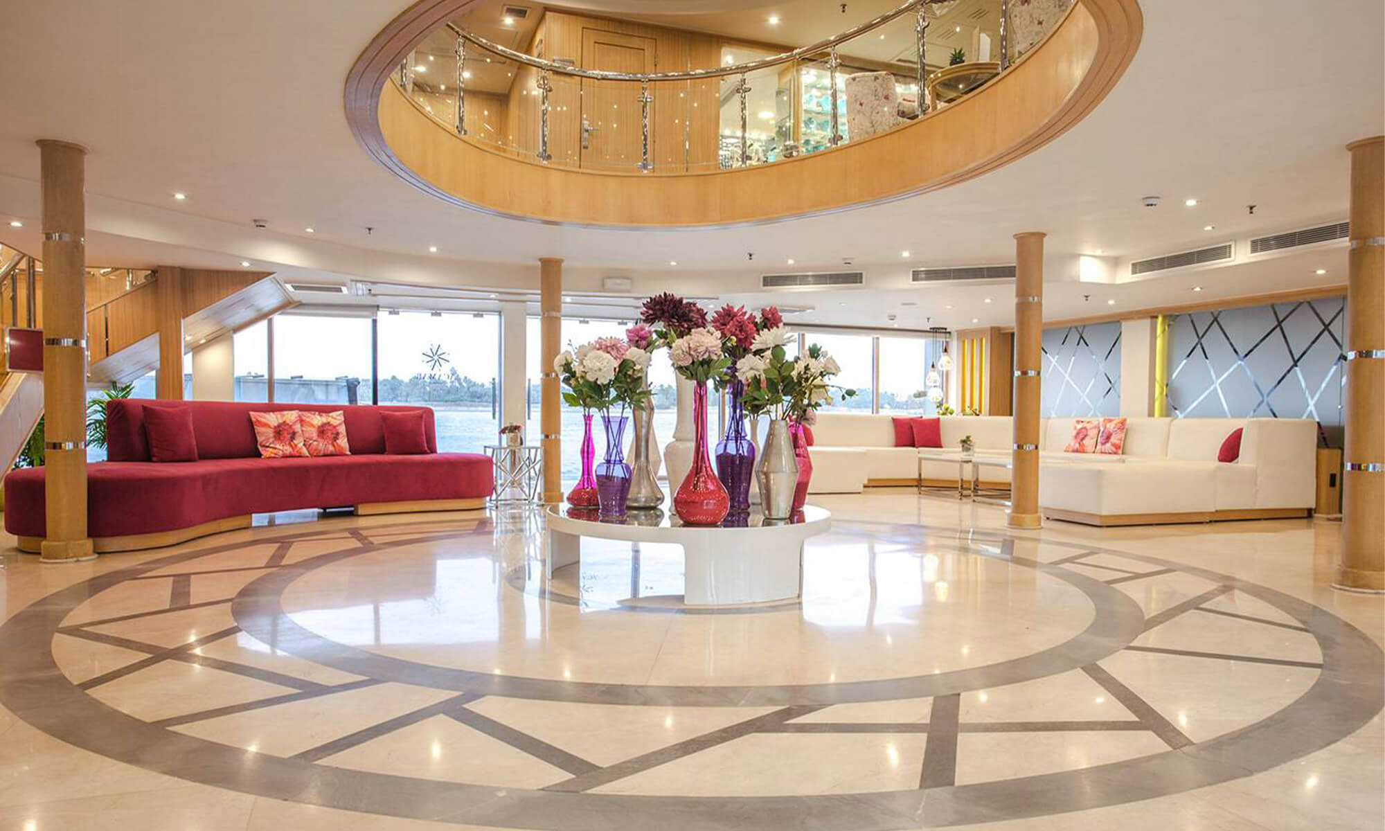 Cruise ship interior and facilities