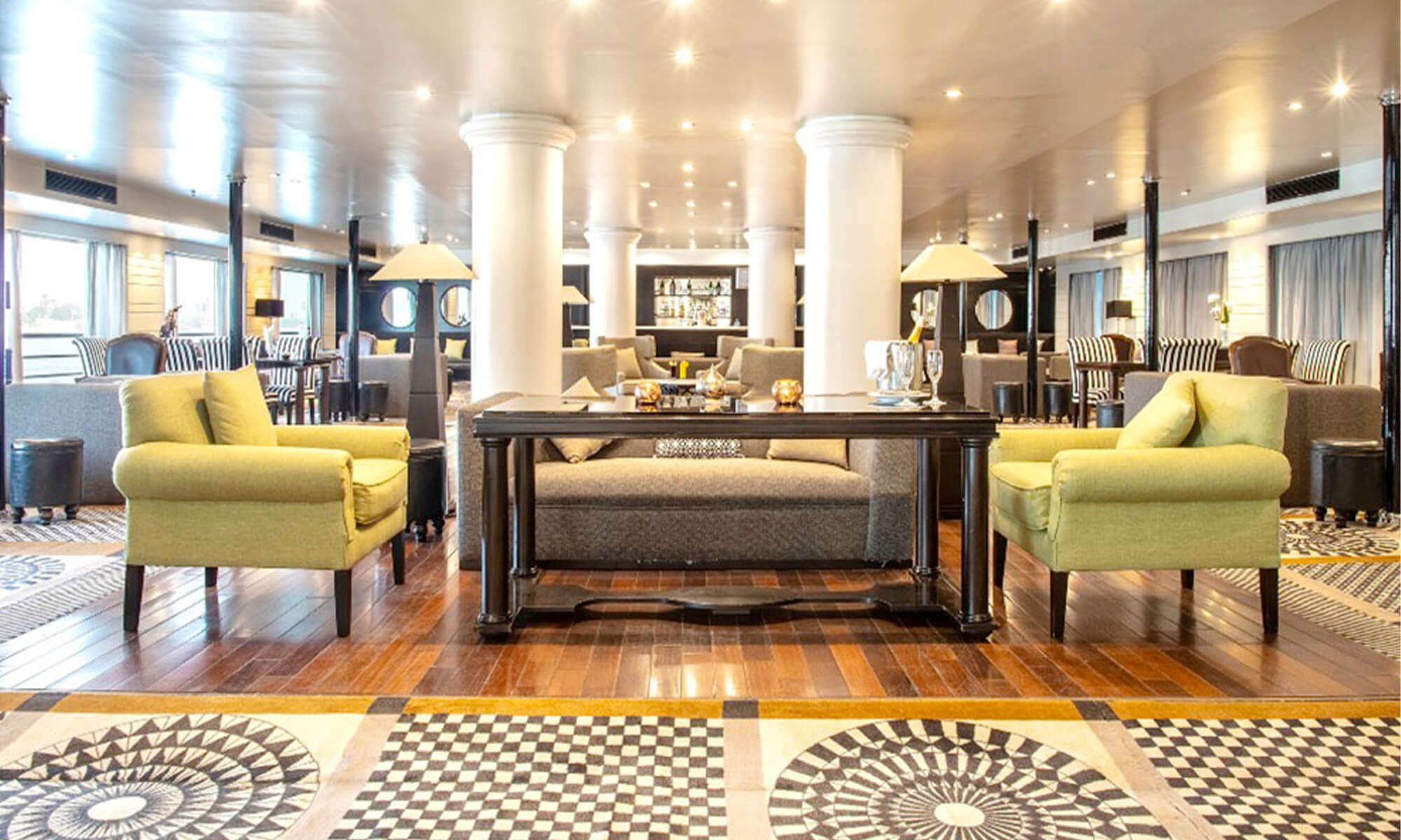 Cruise ship interior and facilities