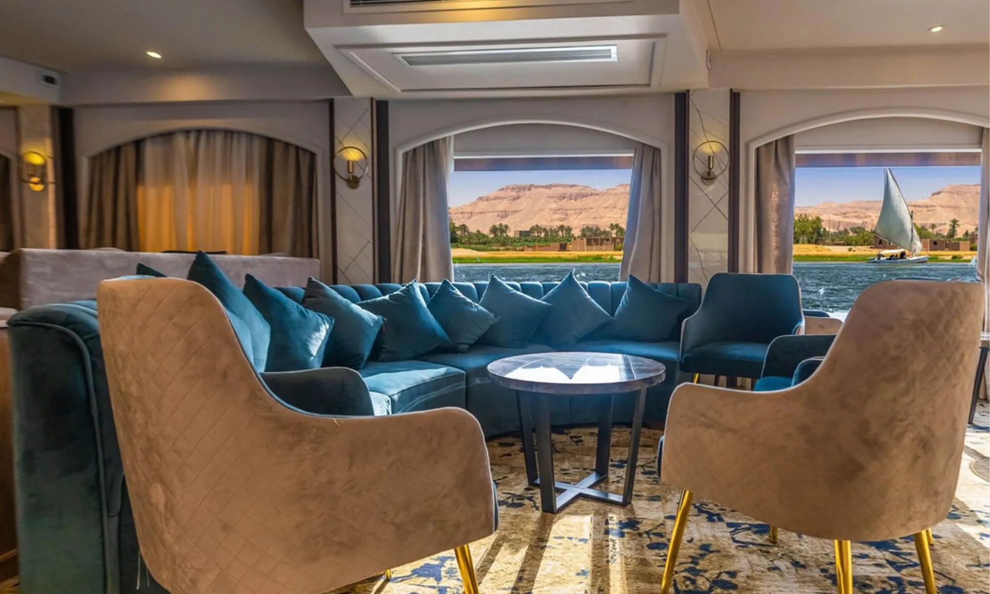 Cruise ship interior and facilities