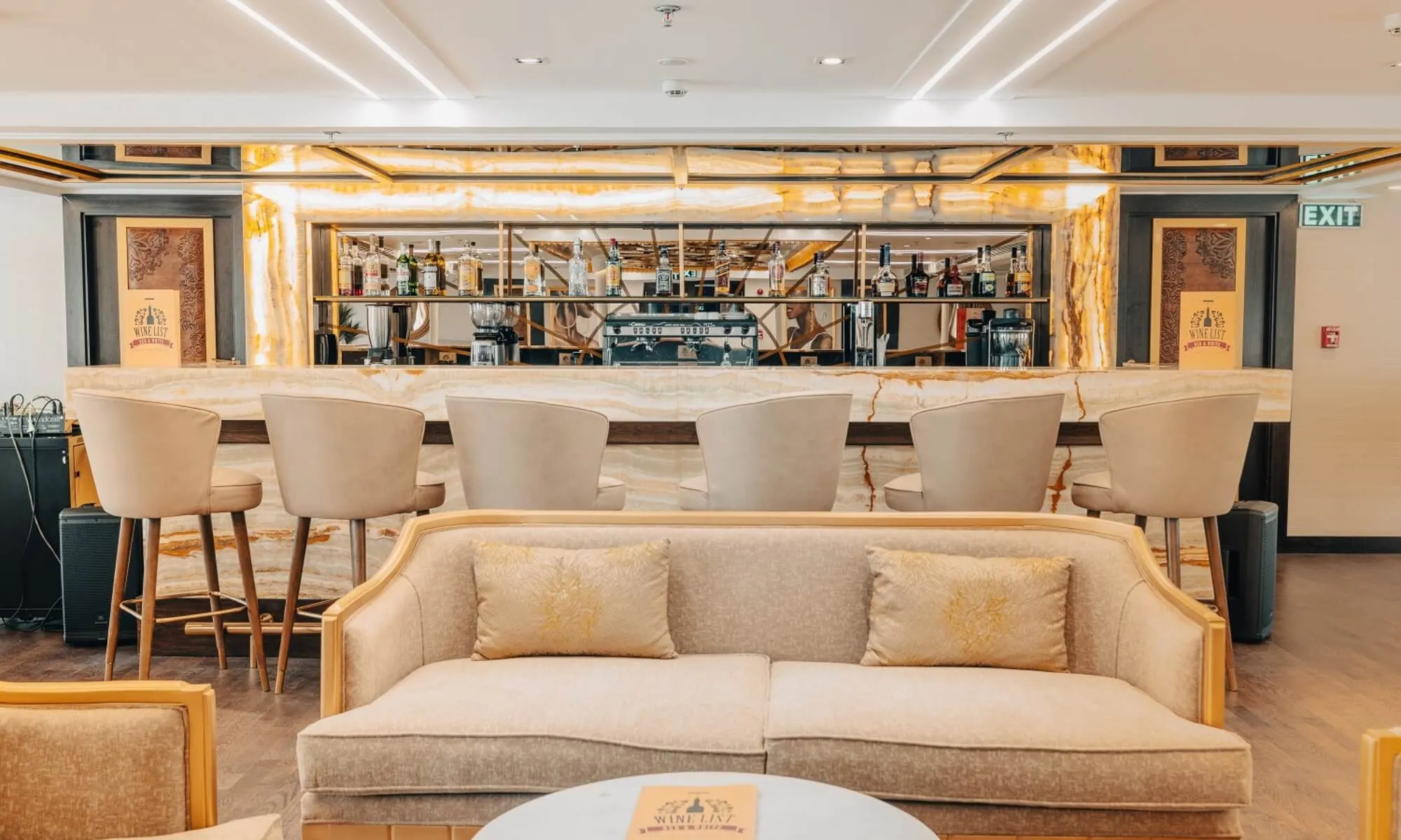 Cruise ship interior and facilities