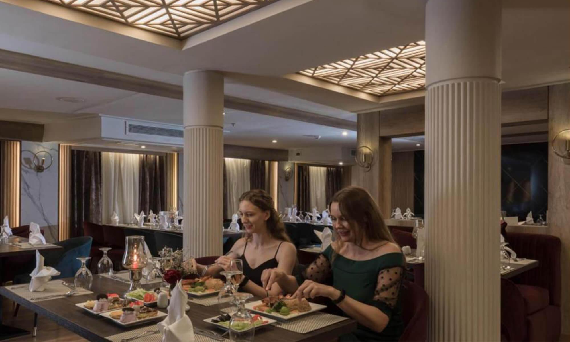 Cruise ship interior and facilities