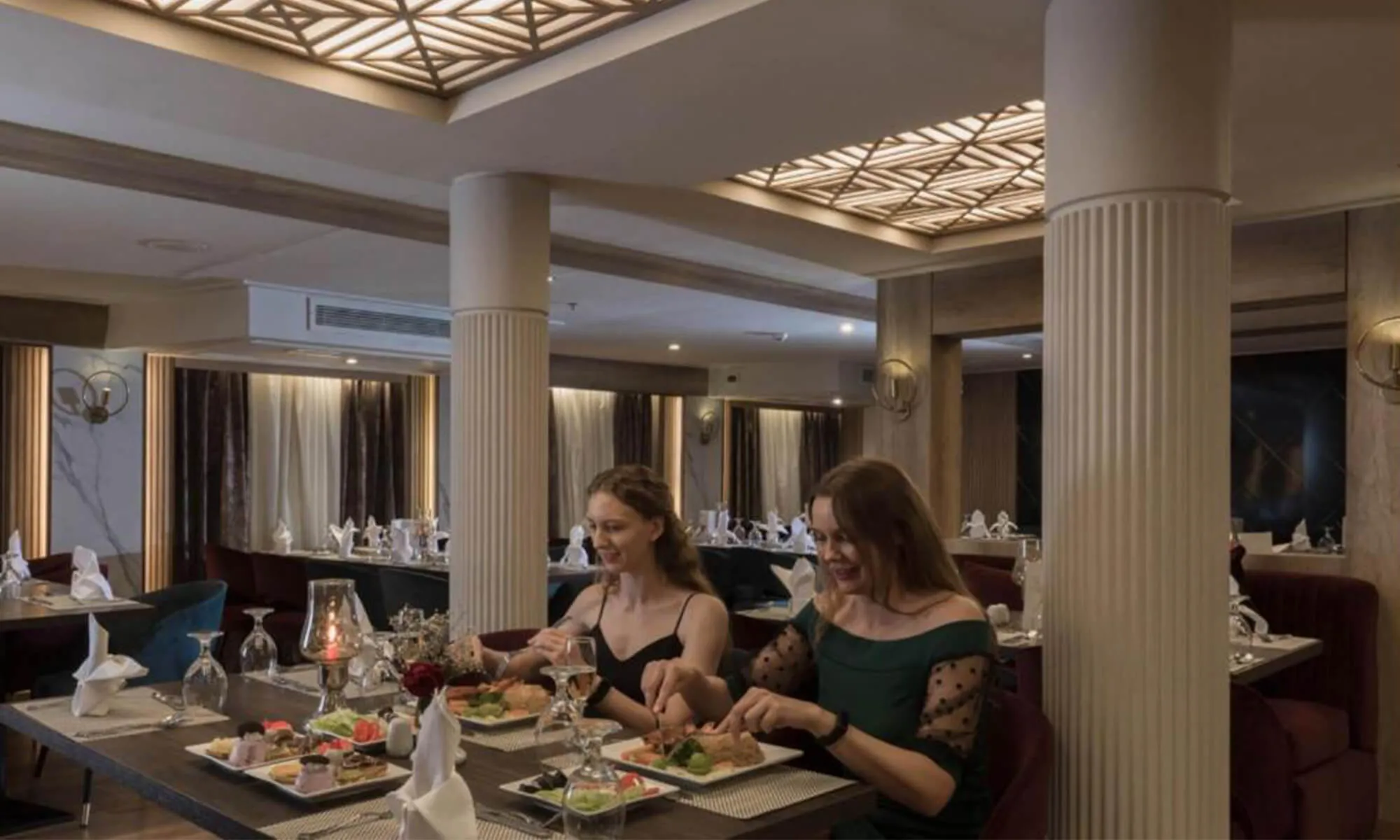 Cruise ship interior and facilities