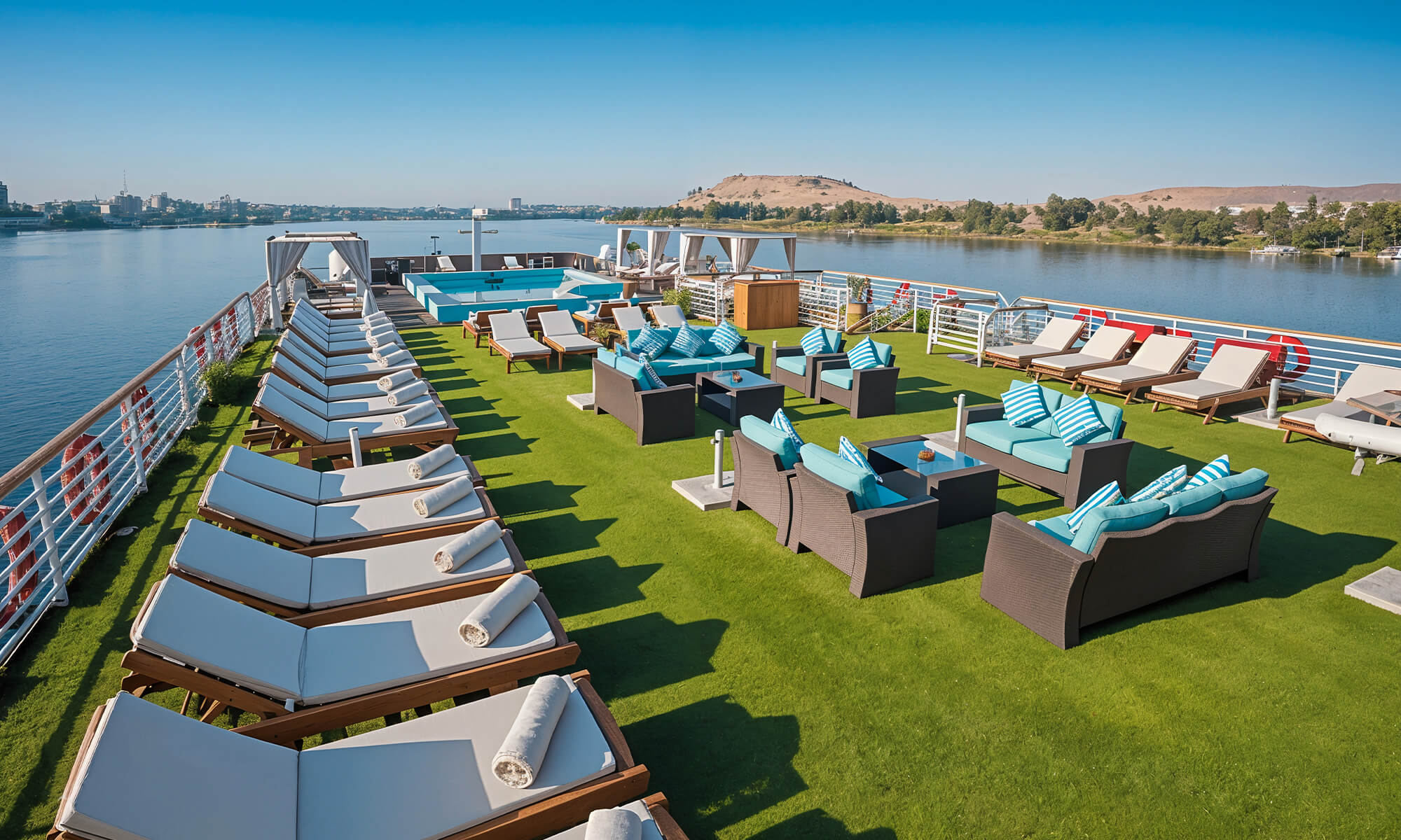 Cruise ship interior and facilities