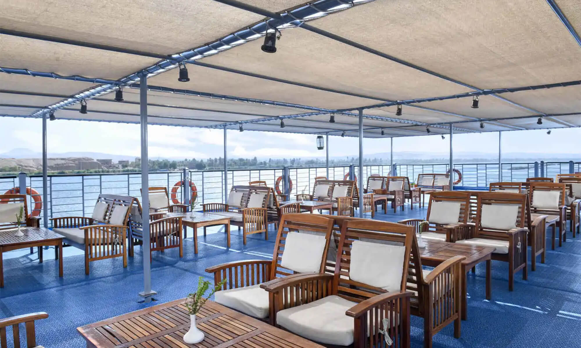 Cruise ship interior and facilities