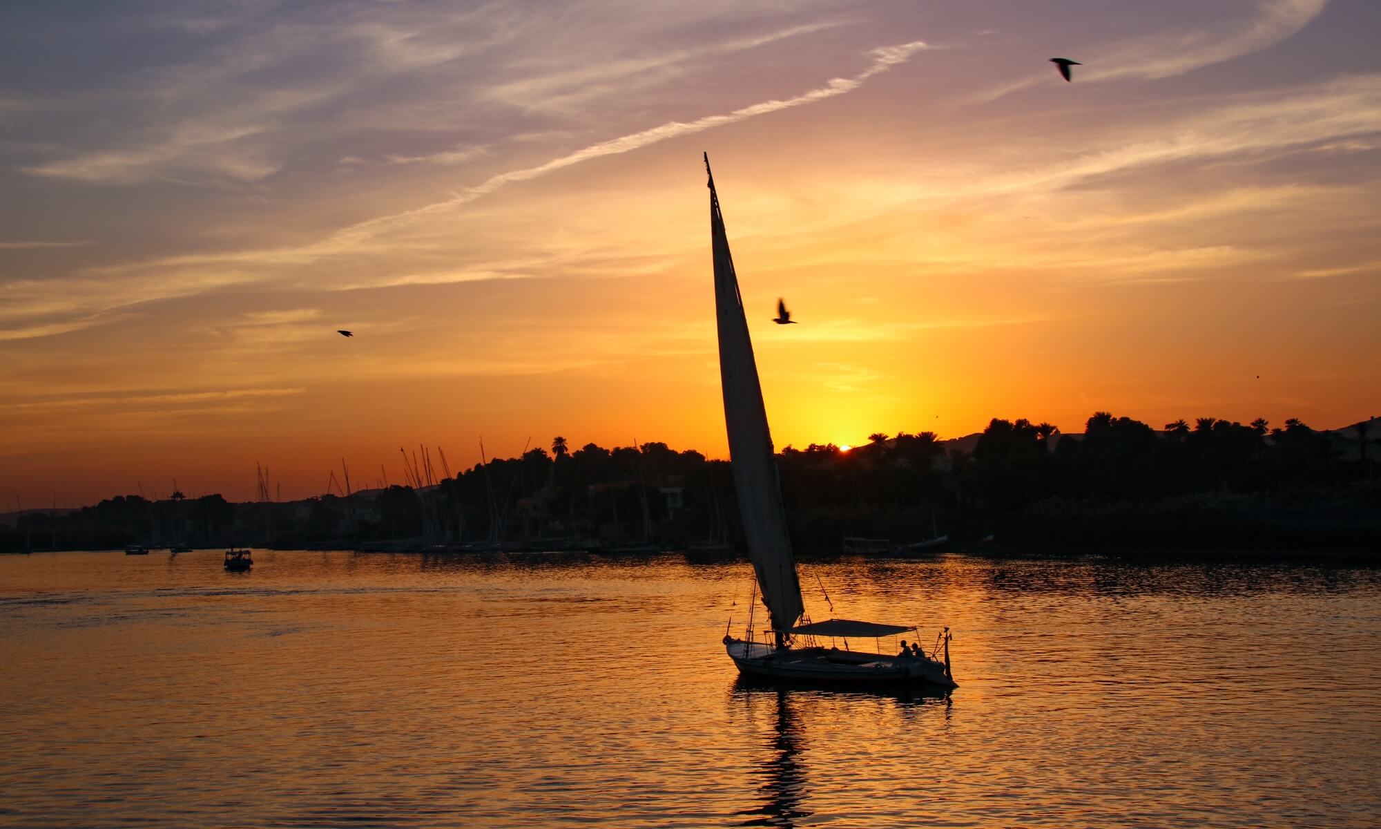 Sunset Felucca Ride on the Nile in Aswan