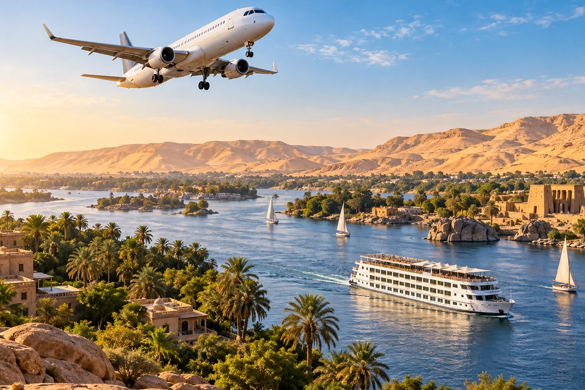 Flying from Cairo to Aswan is the Best Way to Reach a Nile Cruise -  Nile Cruise Holiday.webp